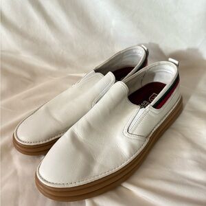 Stacy Adams REDZONE Collection Men’s white slip on shoes#leather#textile Size11